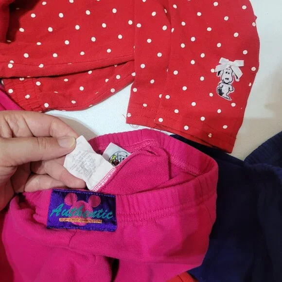 Vintage Clothing Lot 90s Toddler girls kids sizes Stretchy Knit 8 pcs - Picture 2 of 5